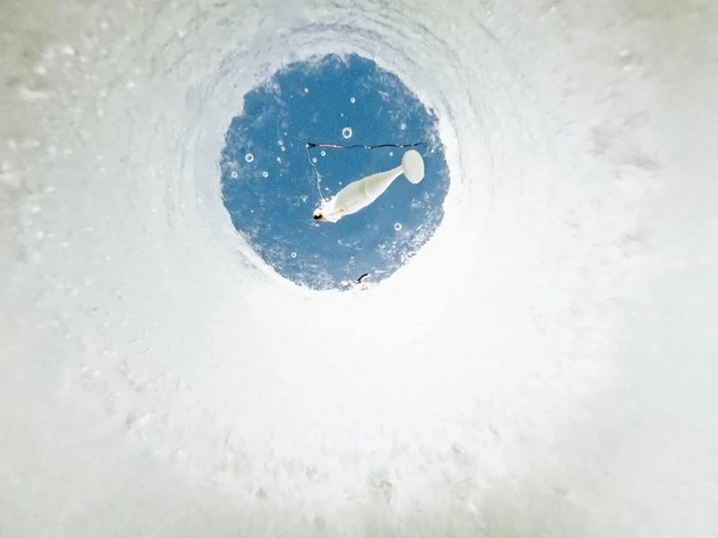 Ice fishing game in Germany